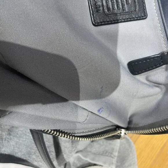 Coach Peyton Leather Black Cora Domed Satchel Model F25671. - Picture 13 of 16